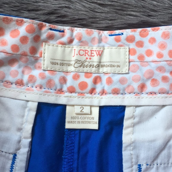 J Crew Factory royal blue chino shorts - Picture 3 of 4